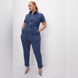 Brand new Good American Denim Jumpsuit